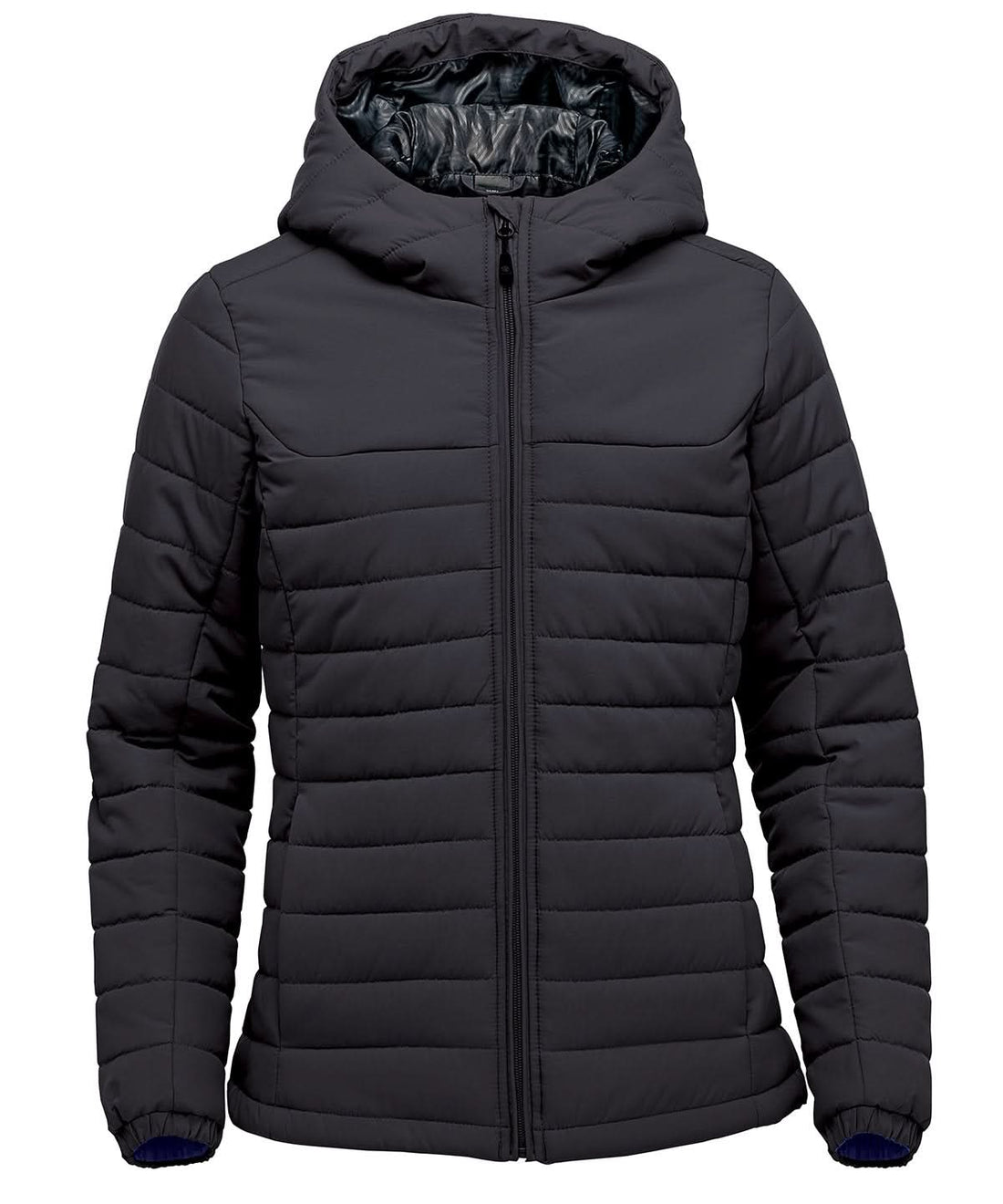 Stormtech WomenS Nautilus Quilted Hooded Jacket ST213 - Black - Customisable Jackets