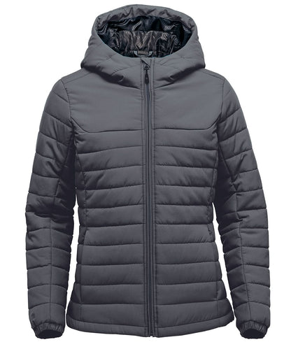Stormtech WomenS Nautilus Quilted Hooded Jacket ST213 - Dolphin - Customisable Jackets