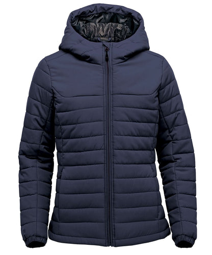 Stormtech WomenS Nautilus Quilted Hooded Jacket ST213 - Navy - Customisable Jackets