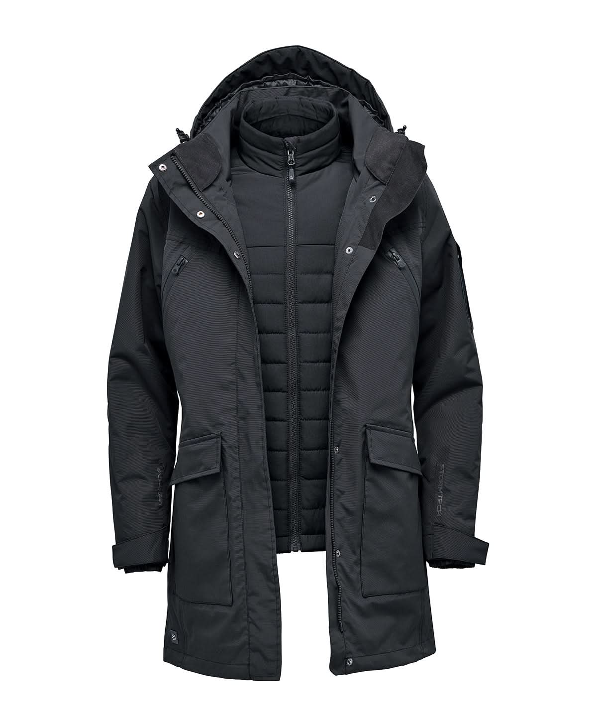 Stormtech WomenS Fairbanks 5 In 1 Parka ST217 - Black - Customisable Jackets