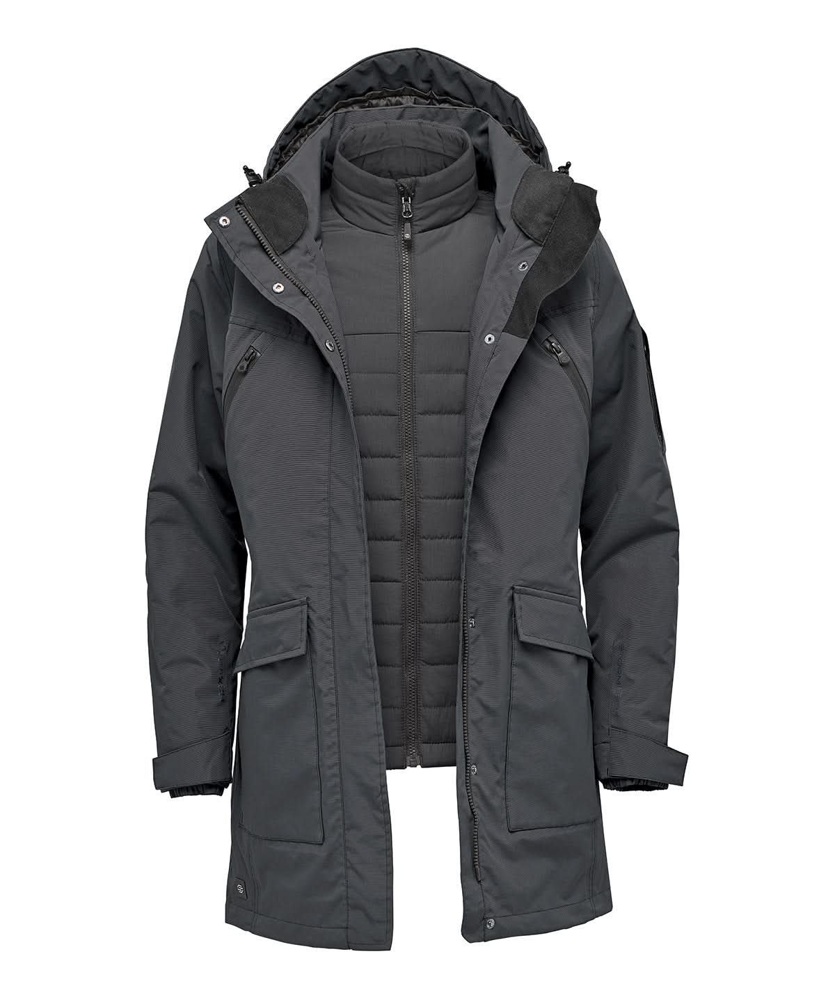 Stormtech WomenS Fairbanks 5 In 1 Parka ST217 - Graphite - Customisable Jackets