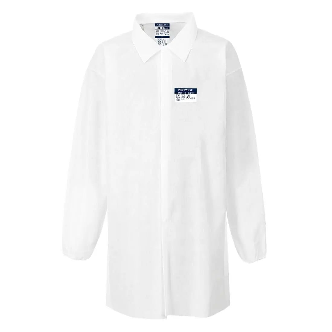 Biztex Sms Coat Type Pb 6 Pk50 St31 - White - Customisable Coats