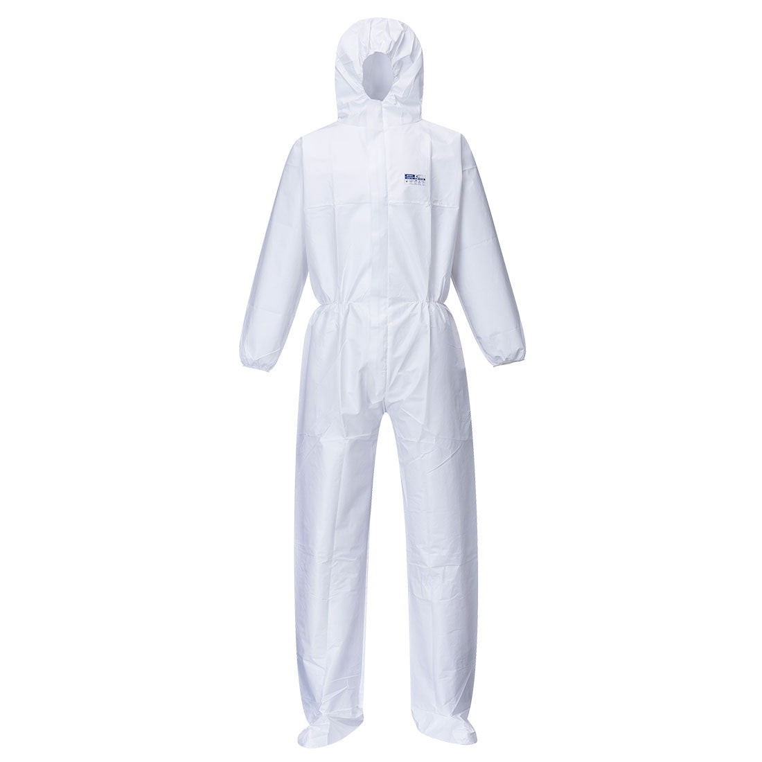 Biz Tex Microporous Coverall With Boot Covers Type 5/6 St41 - White - Customisable Hazard Protection