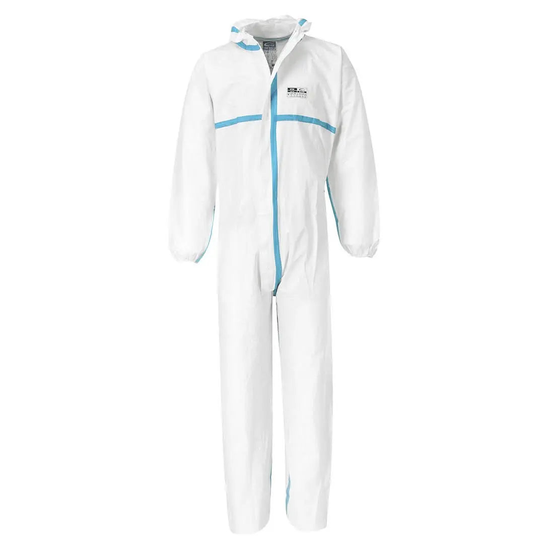 Biz Tex Microporous Coverall Type 4/5/6 (Pk50) St60 - White - Customisable Coveralls