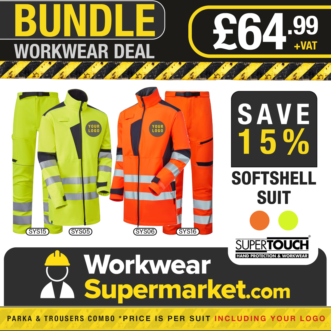 Supertouch Softshell Suit Bundle - - Customisable Bundle
