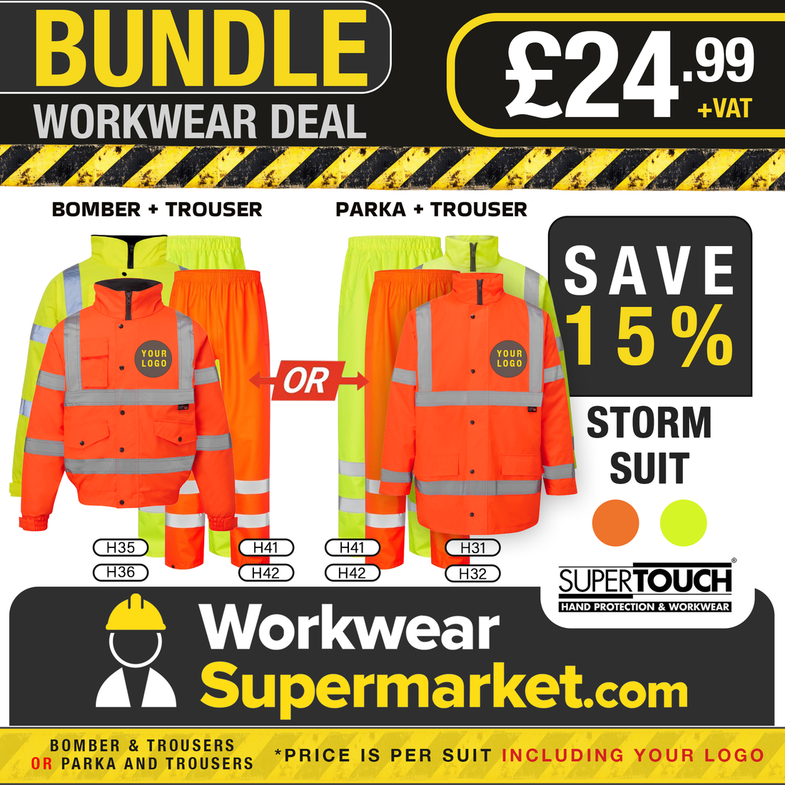 Supertouch Hi-Vis Storm Bundle - - Customisable Bundle