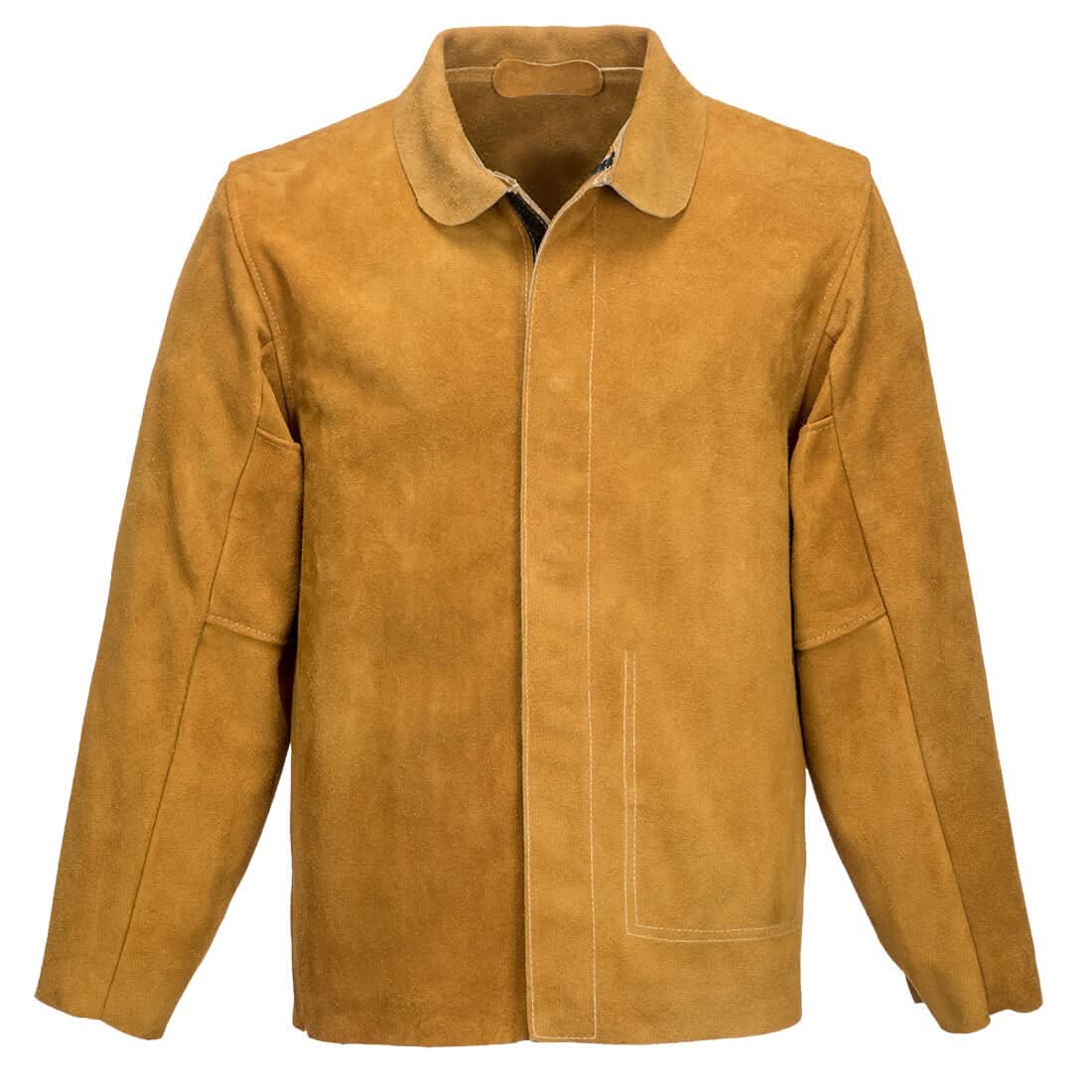 Portwest Fr Leather Welding Jacket SW34 - Tan - Customisable Jacket