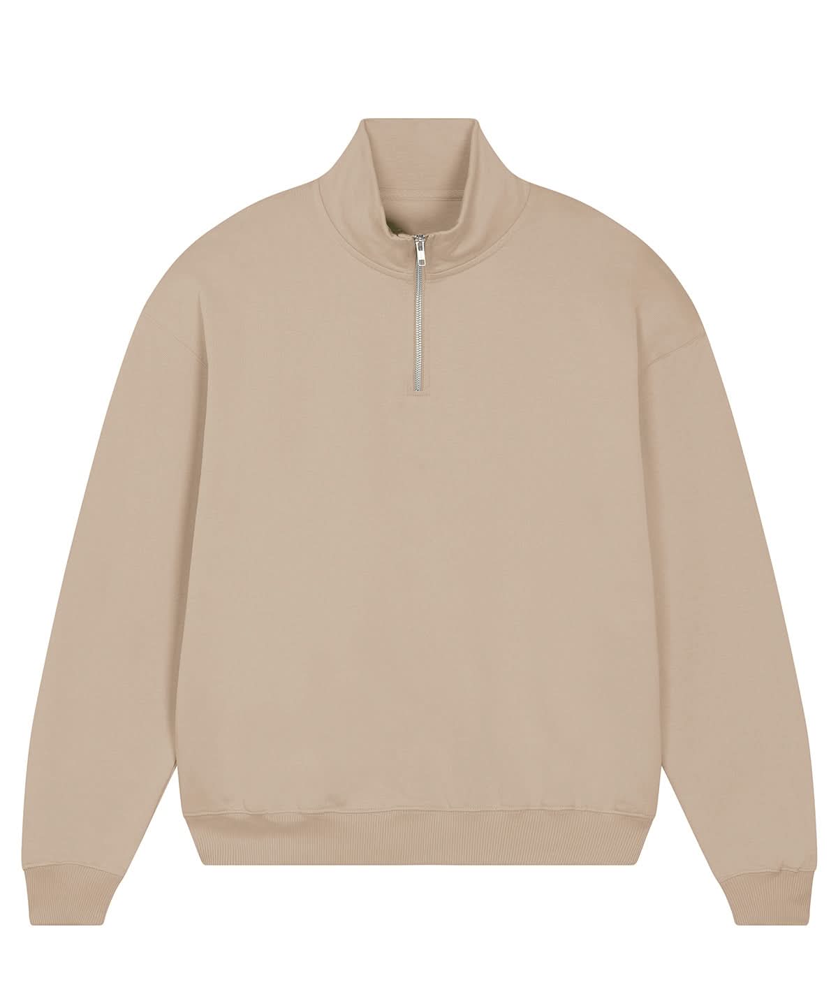 Stanley/Stella Unisex Miller dry 14 zip sweatshirt STSU795 SX216 - Desert Dust - Customisable Sweatshirts