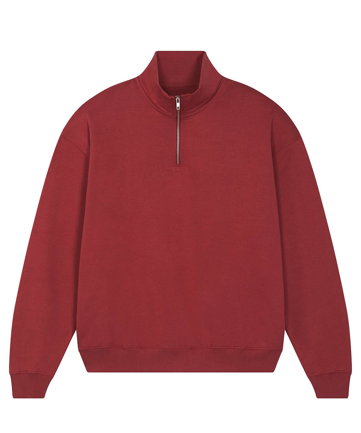 Stanley/Stella Unisex Miller dry 14 zip sweatshirt STSU795 SX216 - Red Earth - Customisable Sweatshirts