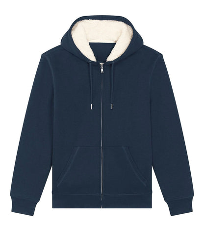 Stanley/Stella Unisex Hygger sherpa zip through sweatshirt STSU956 SX222 - French Navy - Customisable Sweatshirts