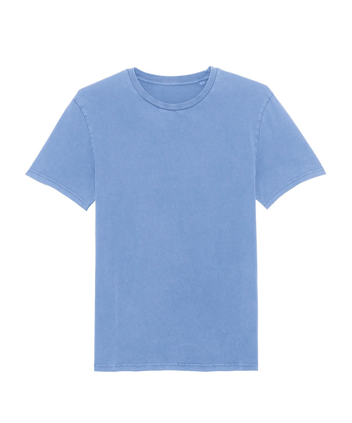 Stanley/Stella Unisex Crafter Iconic Mid Light T Shirt STTU170 Garment Dyed Swimmer Blue SX236 - Garment Dyed Swimmer Blue - Customisable T-Shirt