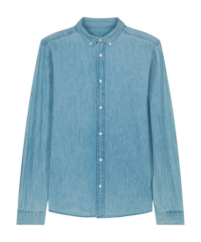Stanley/Stella Stanley denim shirt STWM967 SX267 - Light Wash - Customisable T-Shirts