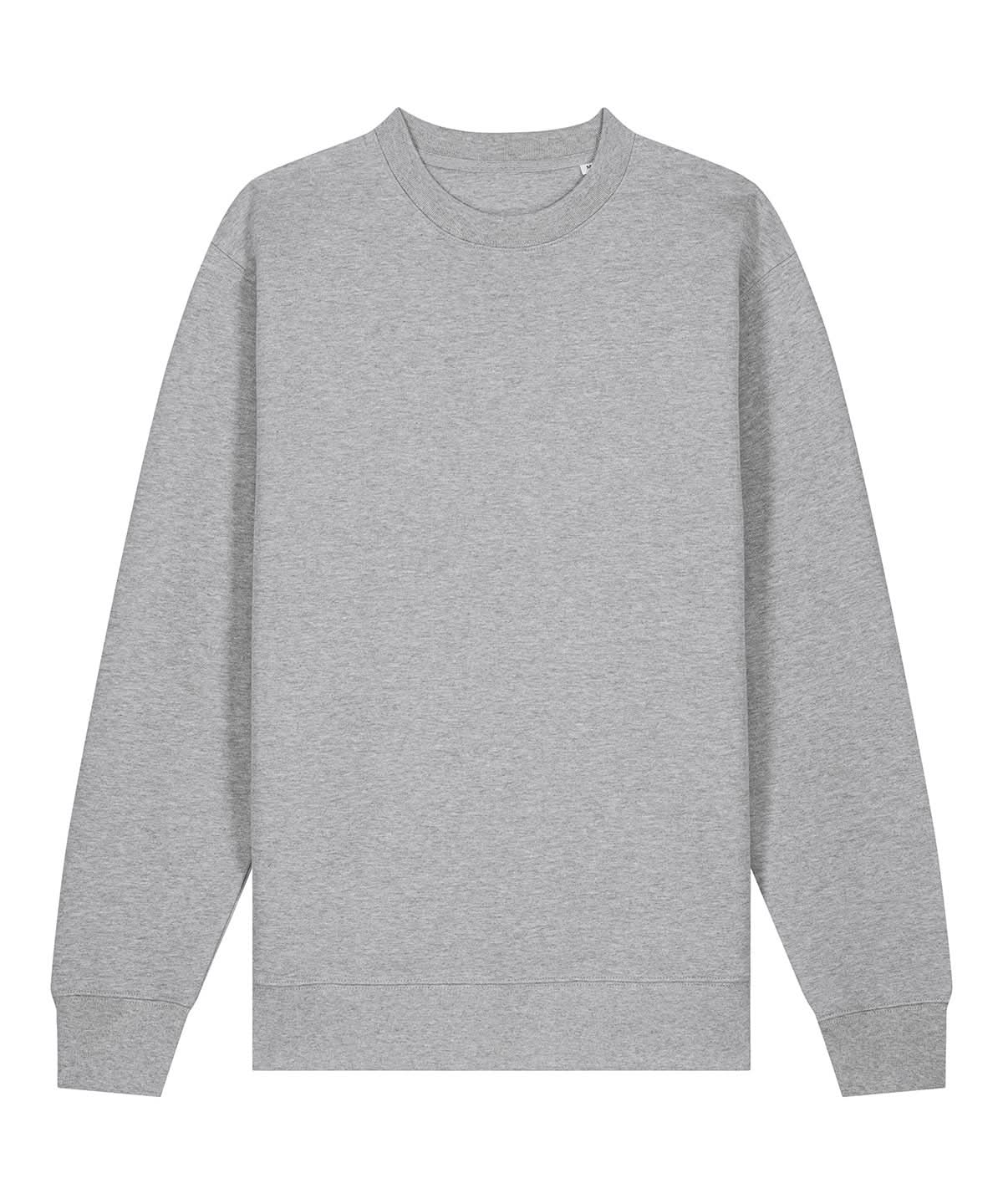 Stanley/Stella Unisex Changer 20 Iconic Crew Neck Sweatshirt STSU178 Heather Grey SX703 - Heather Grey - Customisable Sweatshirts