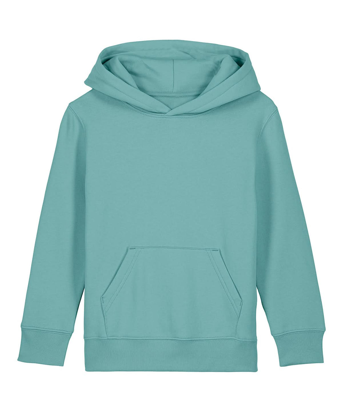 Stanley/Stella Kids Mini Cruiser 20 Iconic Hoodie Sweatshirt STSK180 Teal Monstera SX706 - Teal Monstera - Customisable Hoodies