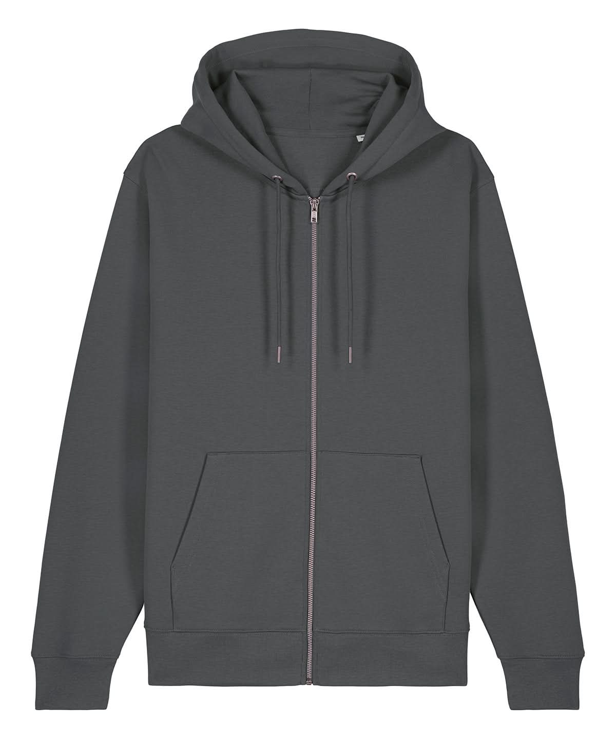 Stanley/Stella Unisex Cultivator 20 Iconic Zip Thru Hoodie Sweatshirt STSU179 Anthracite SX712 - Anthracite - Customisable Hoodies