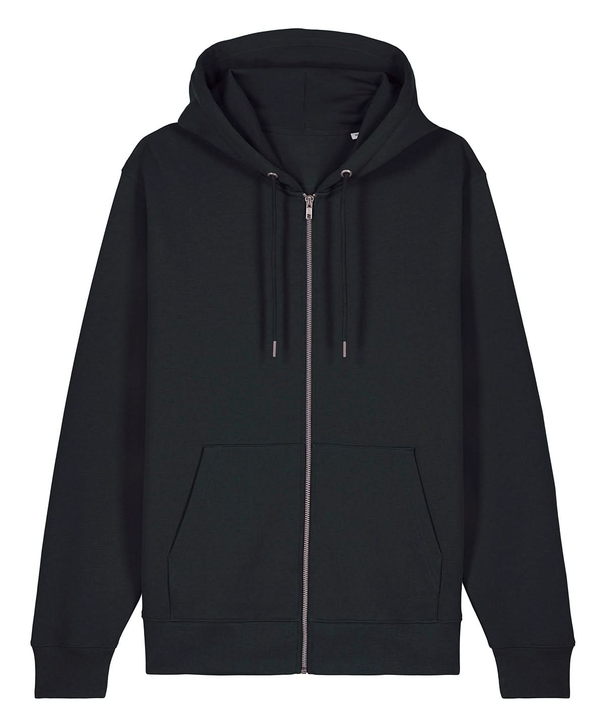 Stanley/Stella Unisex Cultivator 20 Iconic Zip Thru Hoodie Sweatshirt STSU179 Black SX712 - Black - Customisable Hoodies