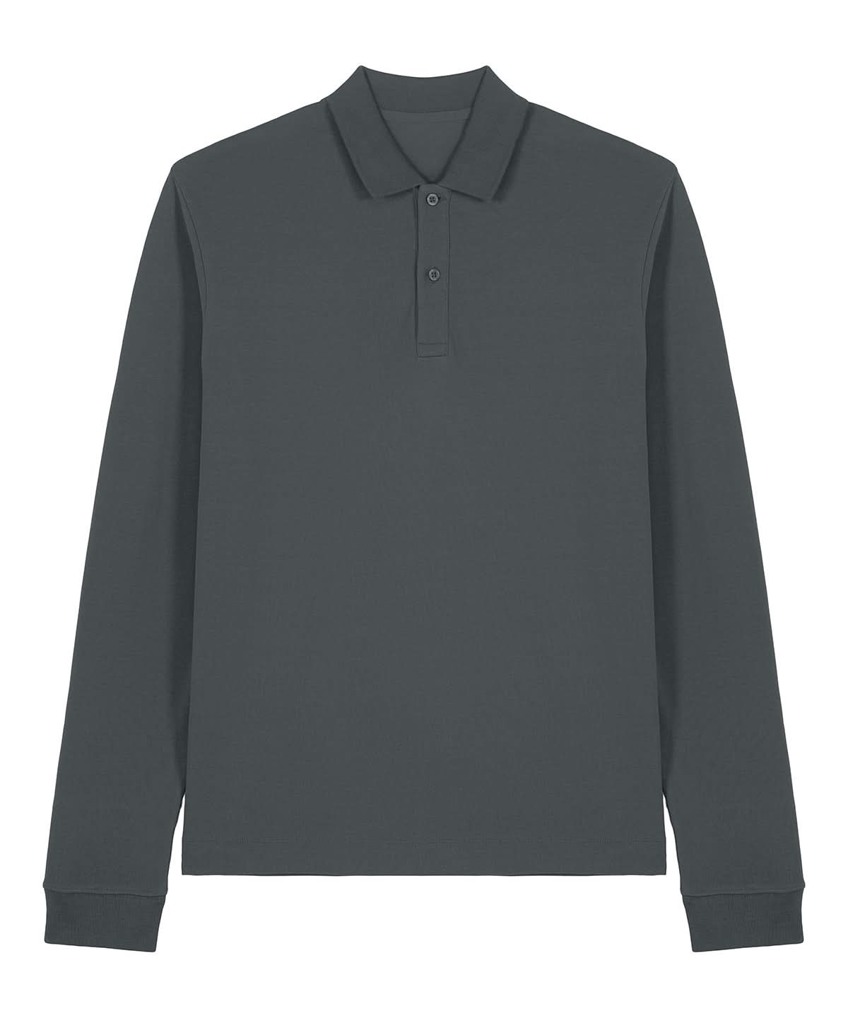 Stanley/Stella Prepster 20 long sleeve STPU223 SX727 - Anthracite - Customisable Polos