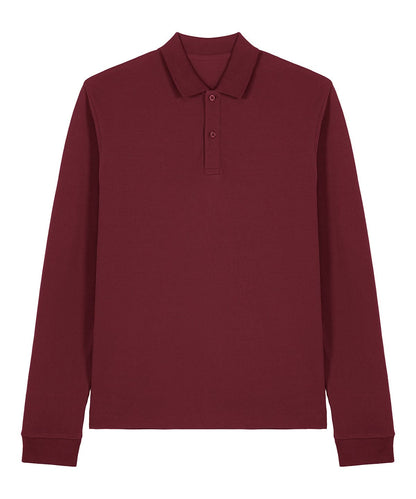 Stanley/Stella Prepster 20 long sleeve STPU223 SX727 - Burgundy - Customisable Polos