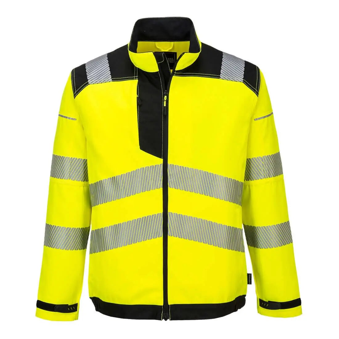 Pw3 Hi Vis Work Jacket T500 - Yellow Black - Customisable Work Jackets