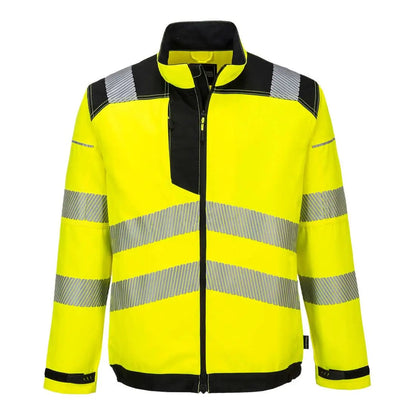 Pw3 Hi Vis Work Jacket T500 - Yellow Black - Customisable Work Jackets