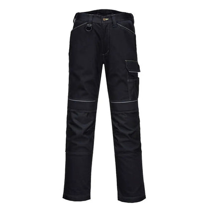 Pw3 Work Trousers T601 - Black Short - Customisable Work Trousers