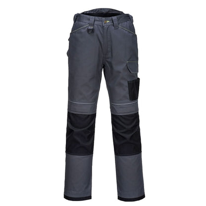 Portwest Pw3 Work Trousers T601 - Zoom Grey Black - Customisable Trousers