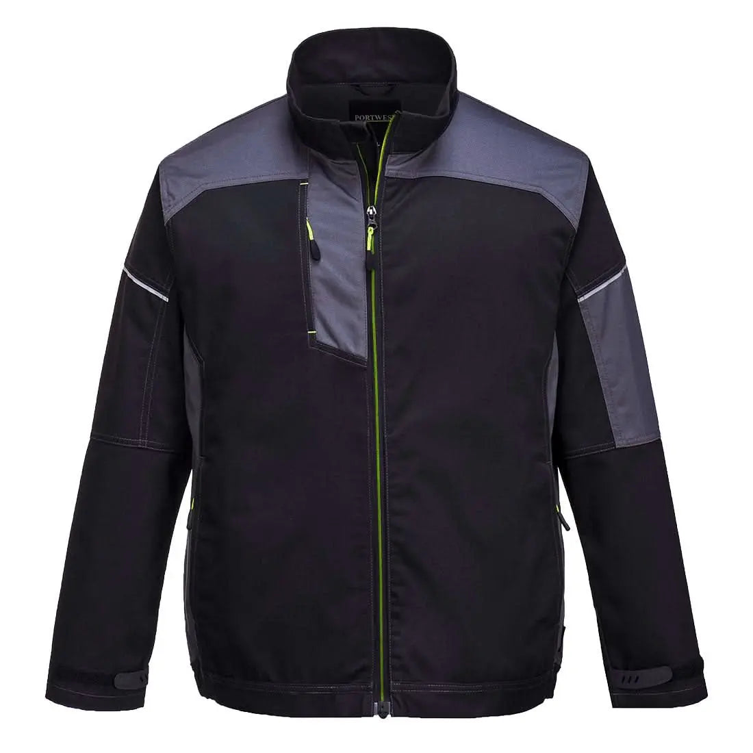 Pw3 Work Jacket T603 - Black Zoom Grey - Customisable Work Jackets