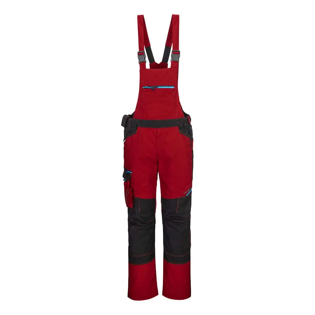 Wx3 Bib And Brace T704 - Deep Red - Customisable Bib &amp; Braces