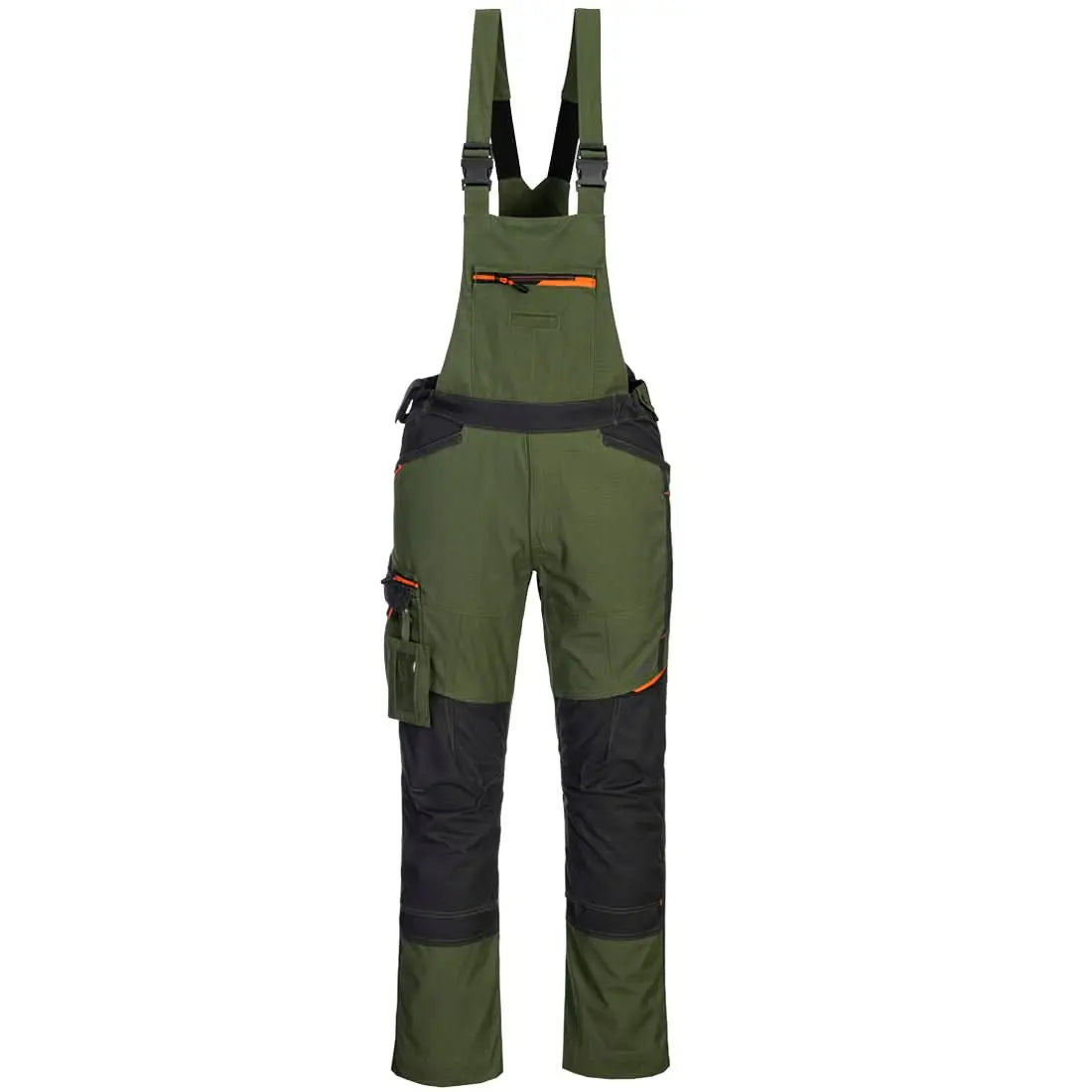 Wx3 Bib And Brace T704 - Olive Green - Customisable Bib &amp; Braces