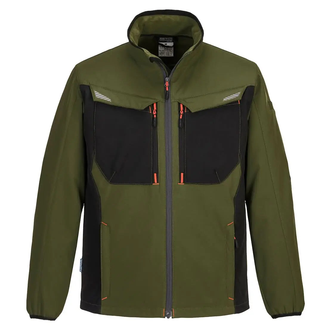 Wx3 Softshell (3 L) T750 - Olive Green - Customisable Softshell Jackets