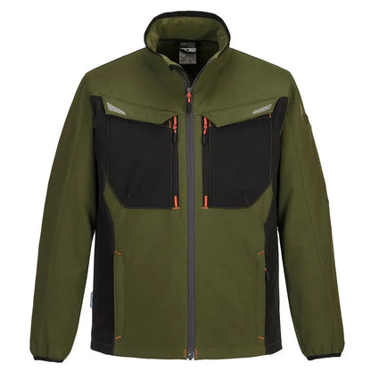 Wx3 Softshell (3 L) T750 - Olive Green - Customisable Softshell Jackets