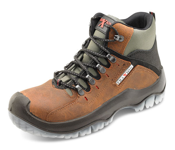 Beeswift Traxion Boot - Brown - Customisable Safety Boots