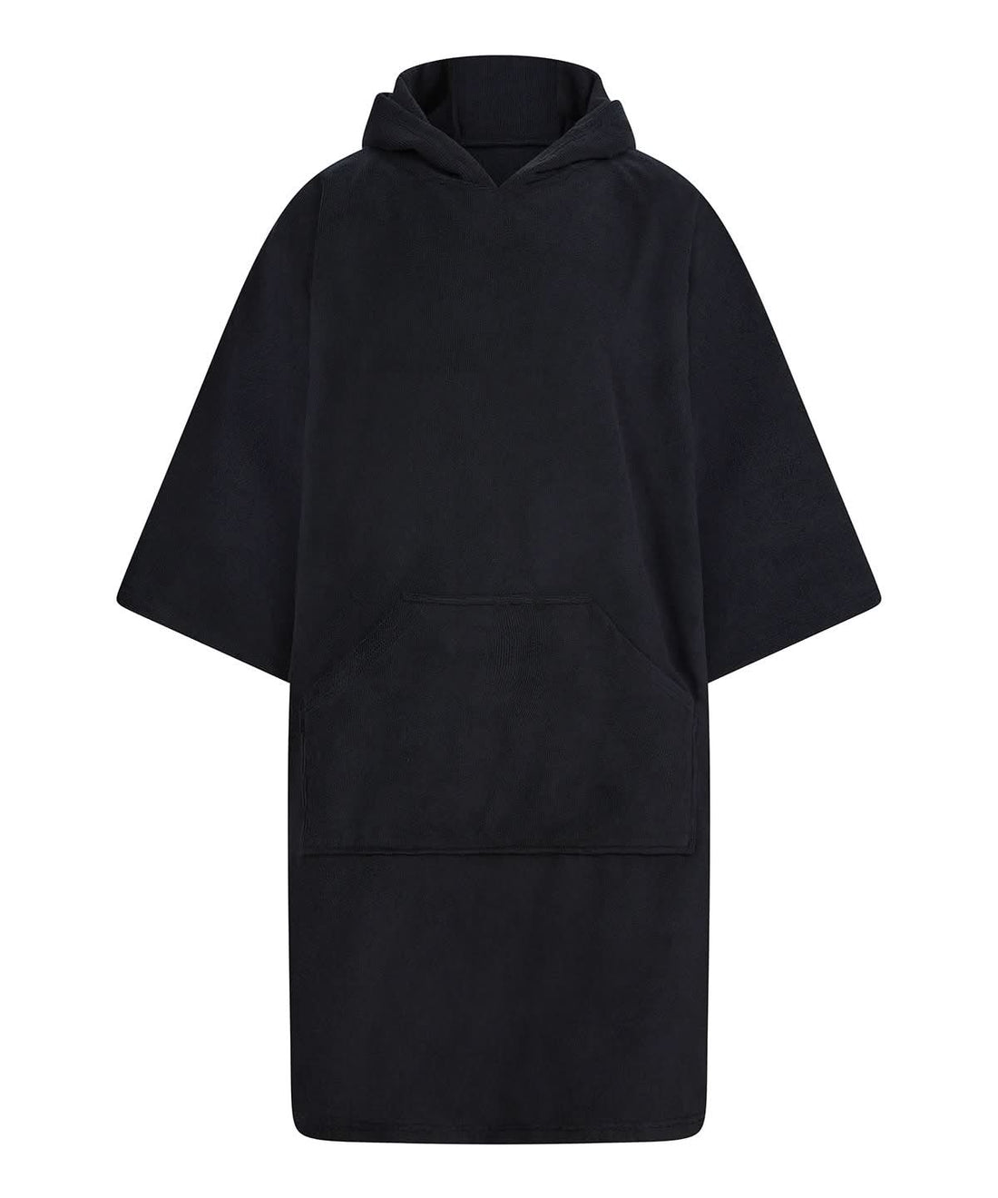 Towel City Adults poncho TC810 - Black One size - Customisable Robes