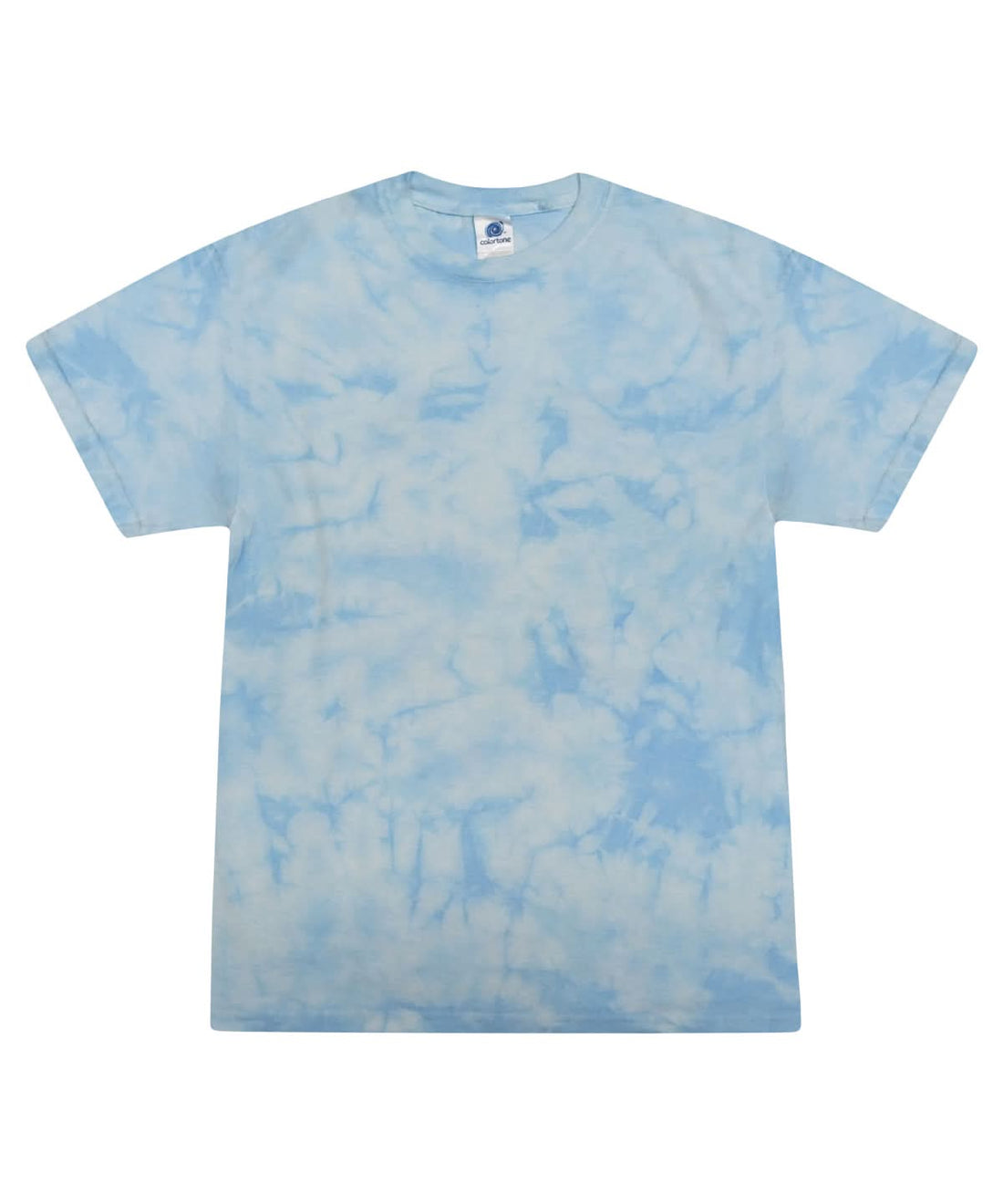 Colortone Tie Dye Shirt Crystal Carolina Blue TD02M - Crystal Carolina Blue - Customisable T-Shirts