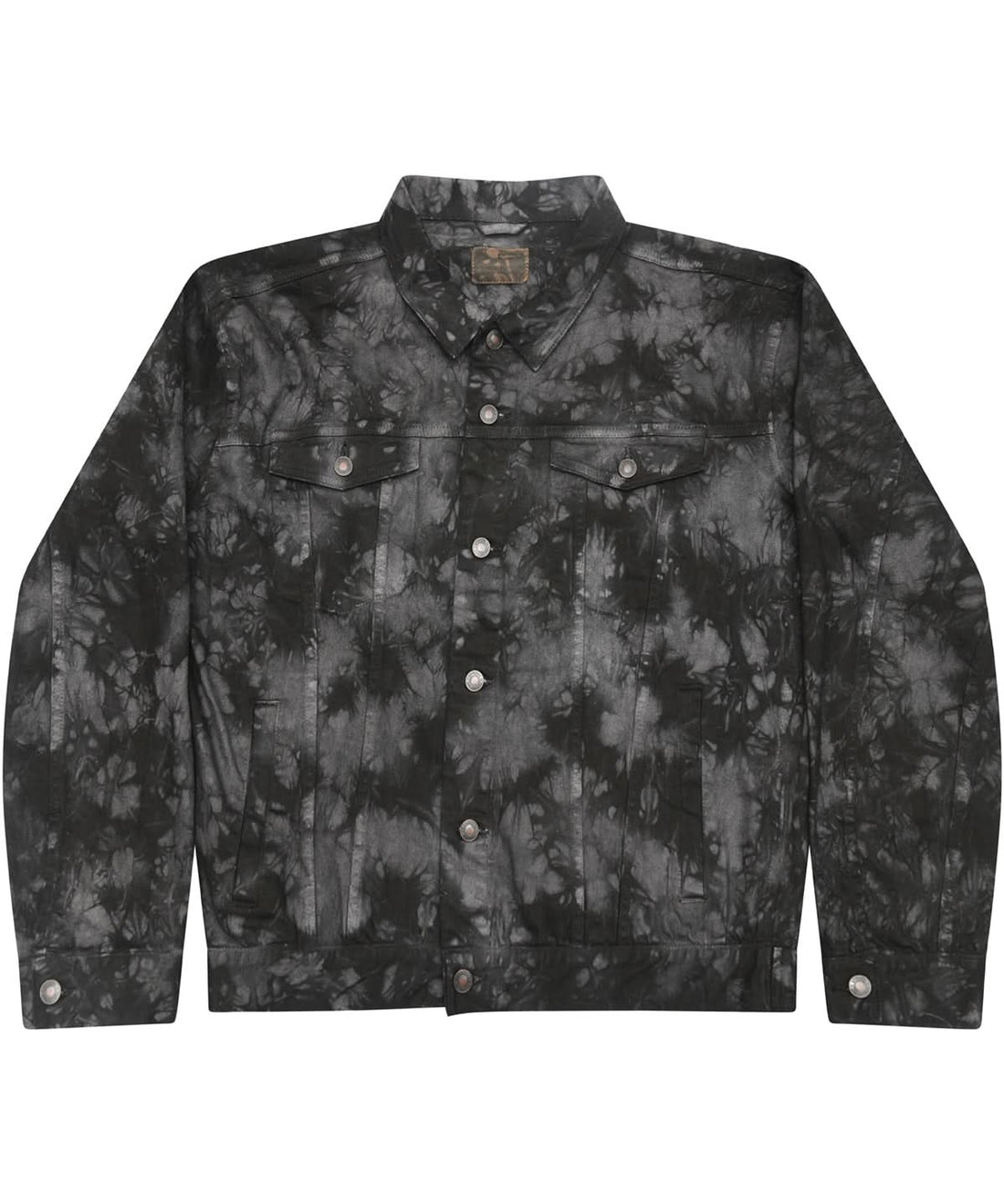 Colortone Tie dye denim jacket td32m - Crystal Black - Customisable Jackets