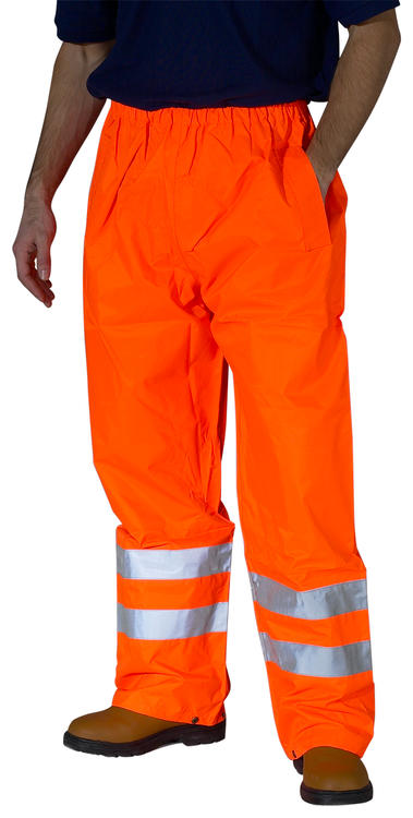 Beeswift Hi Vis Padded Thermal Lined Rain Trousers - - Customisable Trousers