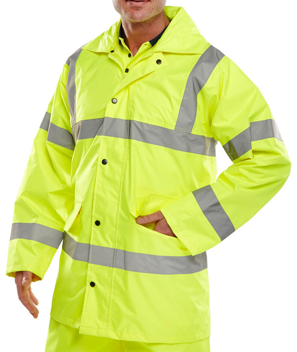 Beeswift Hi Vis Lightweight Jacket - Saturn Yellow - Customisable Jackets