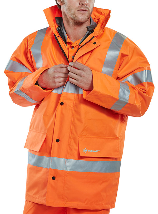Beeswift In Hi Vis Jacket And Bodywarmer - Orange - Customisable Jackets