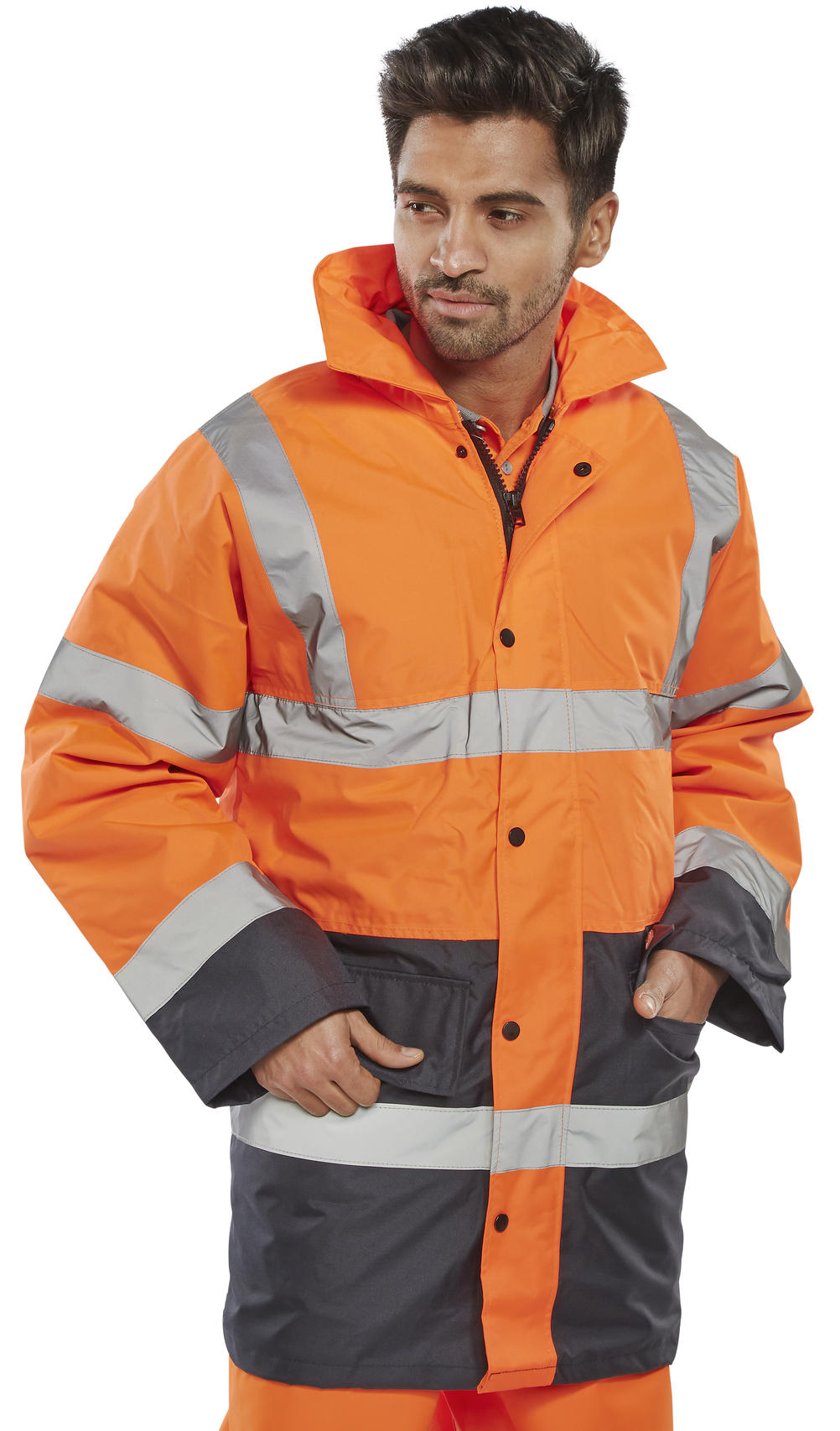 Beeswift Hi Vis Two Tone Traffic Jacket - - Customisable Jackets