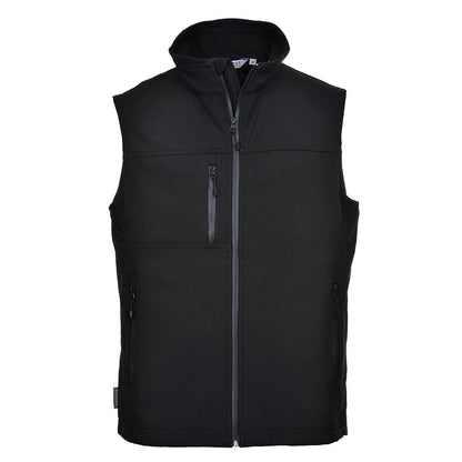 Portwest Softshell Bodywarmer 3L TK51 - Black - Customisable Bodywarmer
