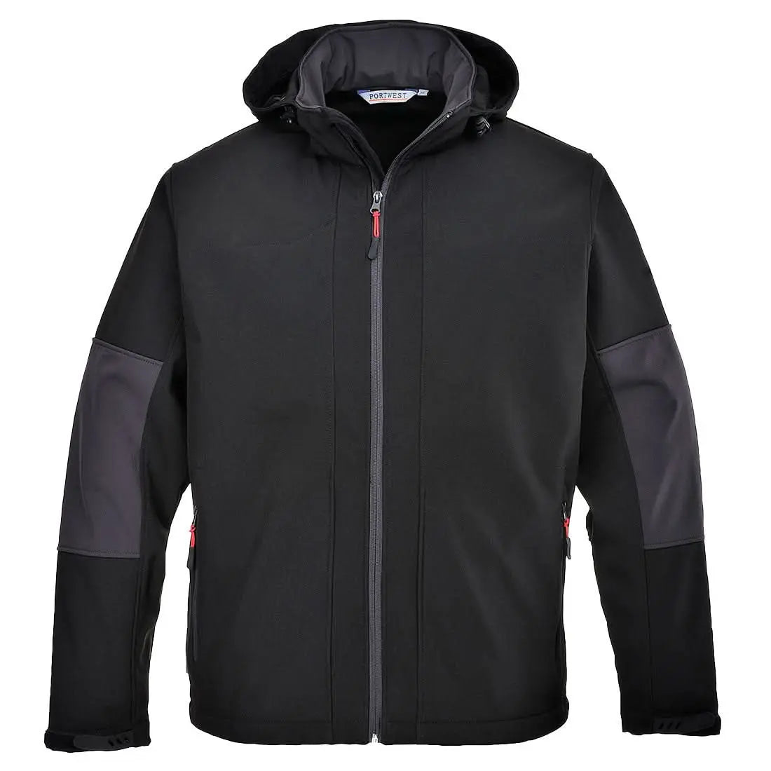 Hooded Softshell 3 L Tk53 - Black - Customisable Softshell Jackets