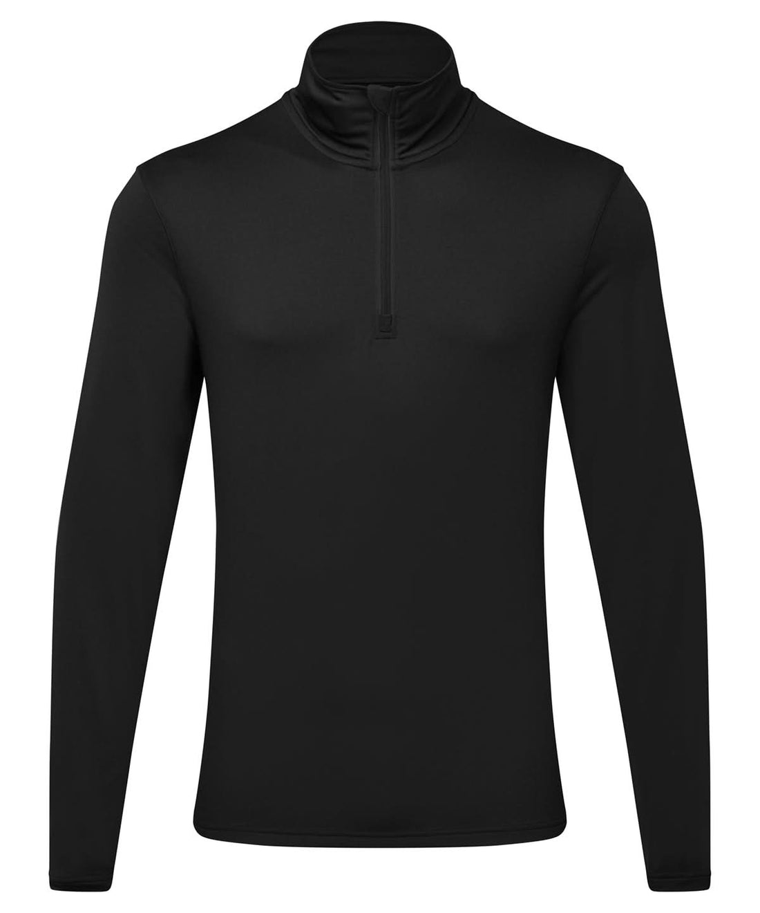 TriDri recycled long sleeve brushed back Â¼ zip top