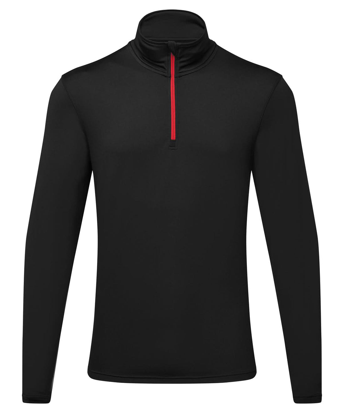 TriDri recycled long sleeve brushed back Â¼ zip top