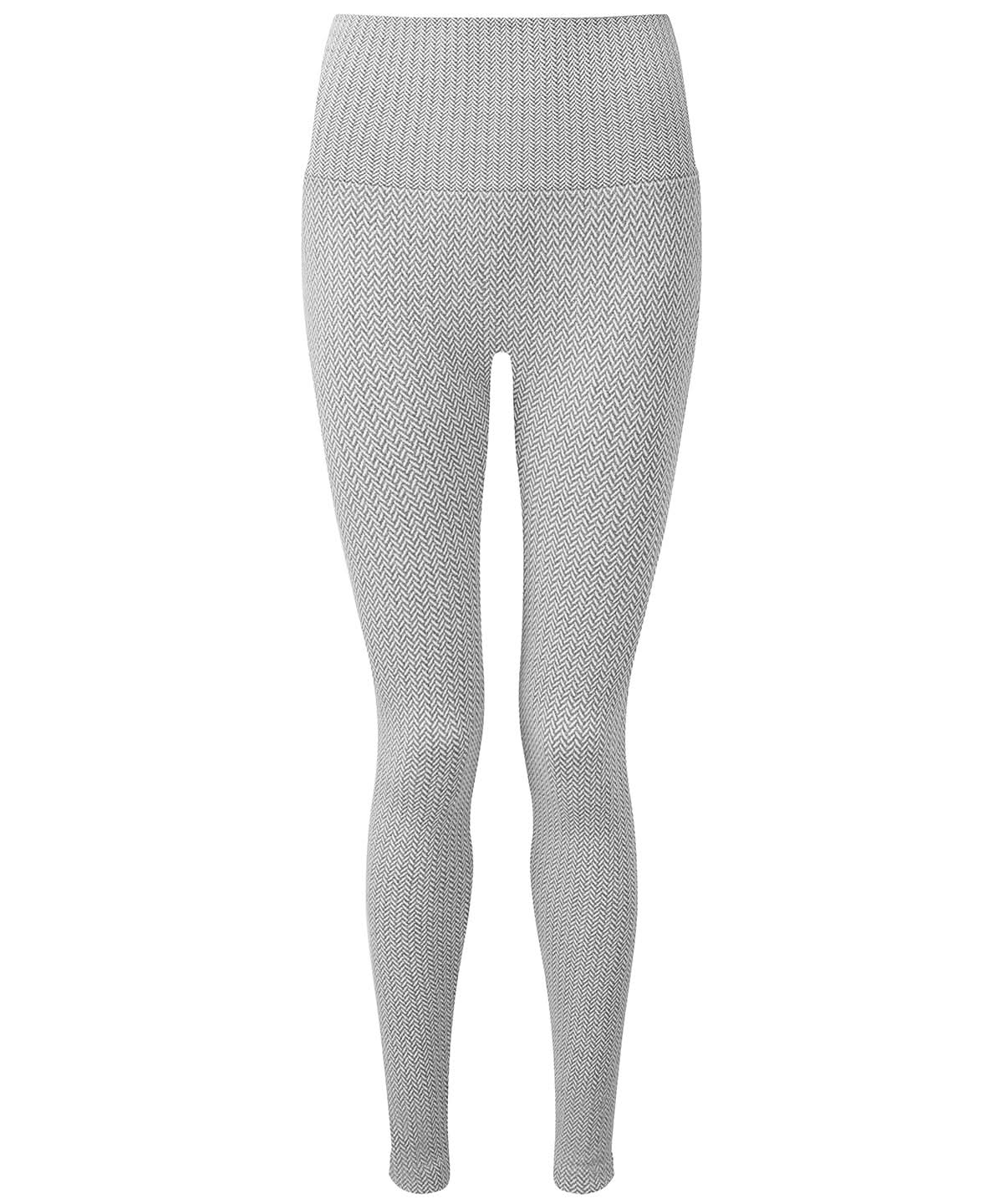 TriDri Tridri WomenS Knitted City Leggings TR219 - Heather Grey - Customisable Leggings