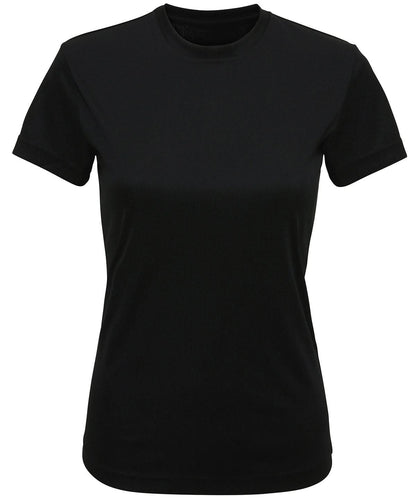 TriDri Tridri WomenS Recycled Performance T Shirt TR502 - Black - Customisable T-Shirts