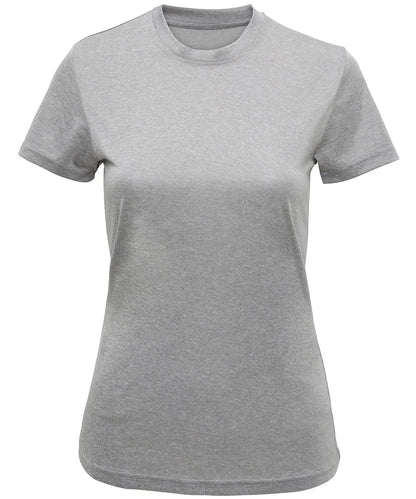 TriDri Tridri WomenS Recycled Performance T Shirt TR502 - Silver Melange - Customisable T-Shirts