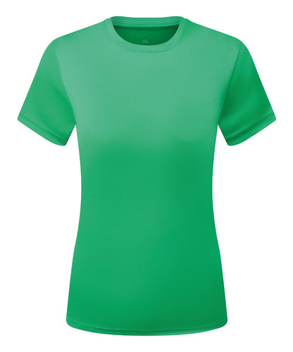 TriDri Tridri WomenS Cationic Recycled Textured Tee TR504 - Bright Kelly - Customisable T-Shirts