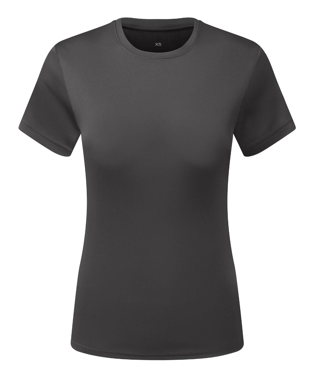 TriDri Tridri WomenS Cationic Recycled Textured Tee TR504 - Charcoal - Customisable T-Shirts