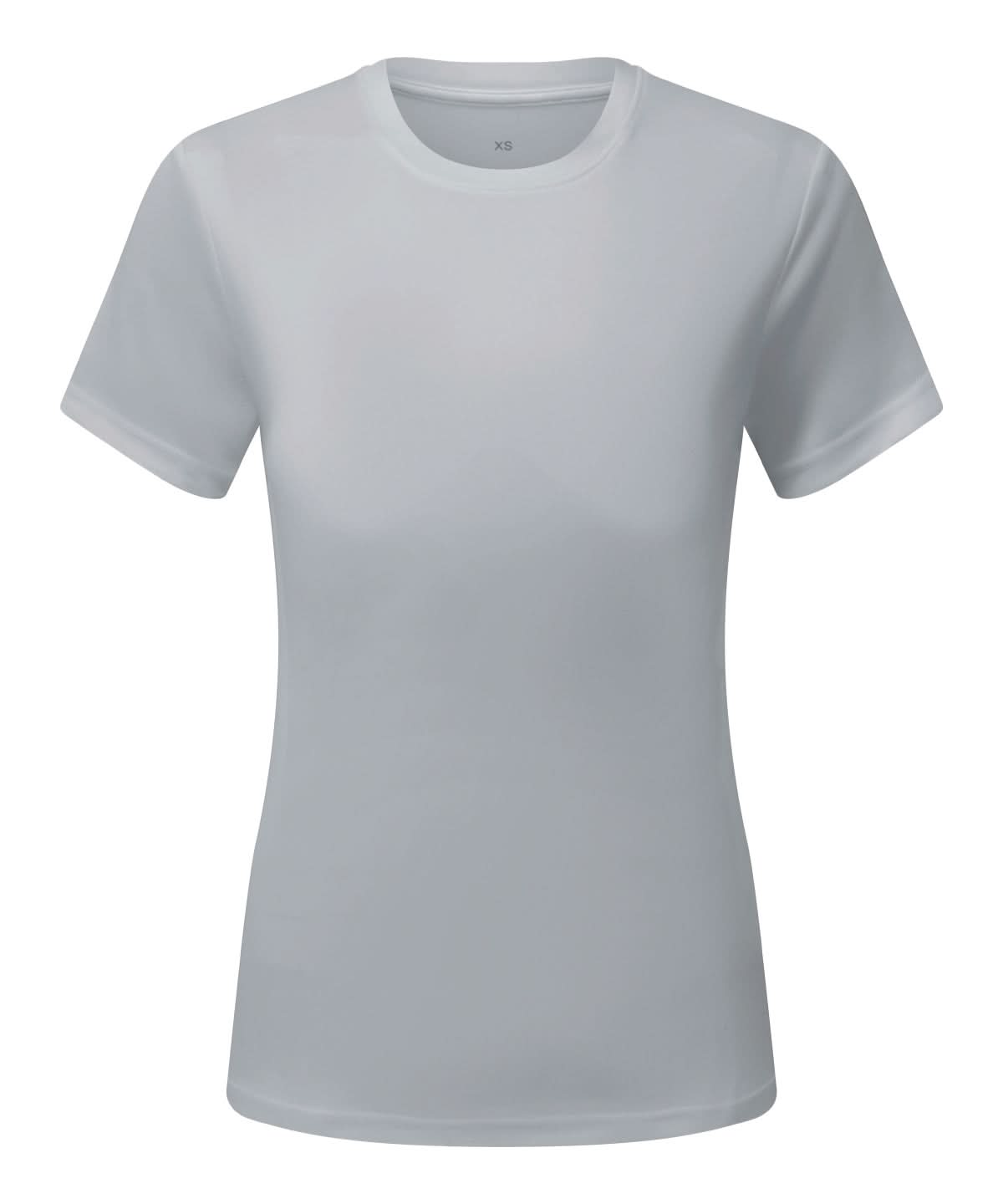 TriDri Tridri WomenS Cationic Recycled Textured Tee TR504 - Cool Grey - Customisable T-Shirts