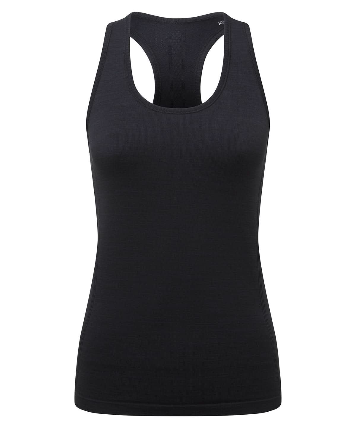 TriDri Tridri WomenS Recycled Seamless 3D Fit Multi Sport Flex Vest TR509 - Black - Customisable Vest